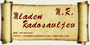 Mladen Radosavljev vizit kartica